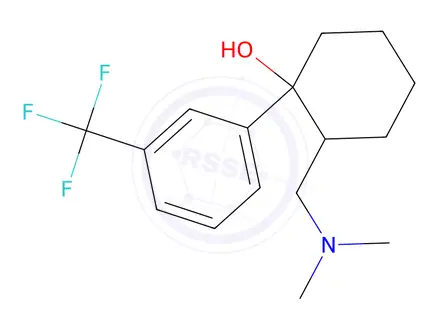 Chemical structure of 2-(Dimethylaminomethyl)-1-(M-Trifluoromethylphenyl)Cyclohexanol