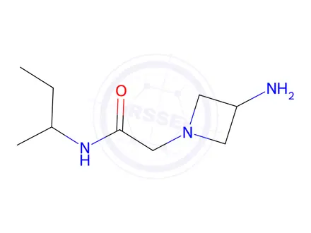 Chemical structure of 2-(3-aminoazetidin-1-yl)-n-(butan-2-yl)acetamide