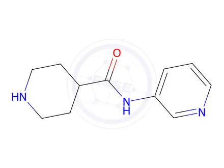 Chemical structure of N-(Pyridin-3-yl)piperidine-4-carboxamide Dihydrochloride