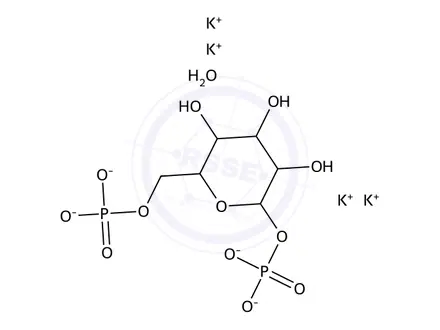 Chemical structure of a-D-Glucose 1,6-Bisphosphate Potassium Salt