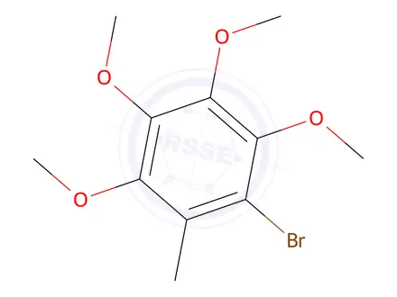 Chemical structure of 1-Bromo-2,3,4,5-tetramethoxy-6-methylbenzene