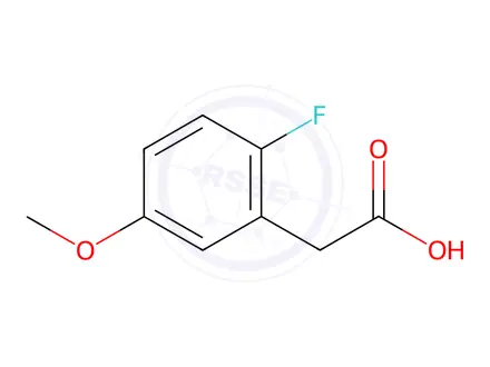 Chemical structure of 2-(2-Fluoro-5-methoxyphenyl)acetic Acid