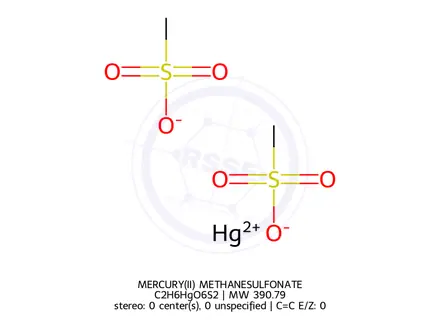 Chemical structure of MERCURY(II) METHANESULFONATE