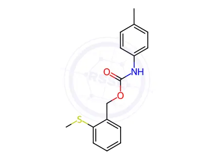 Chemical structure of Carbamic acid, (4-methylphenyl)-, [2-(methylthio)phenyl]methyl ester (9CI)