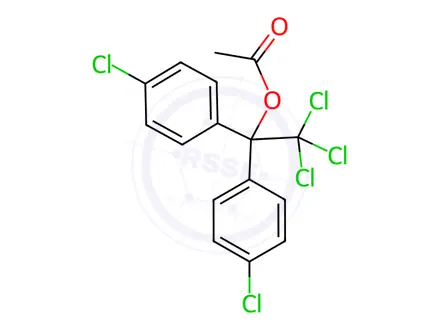 Chemical structure of [2,2,2-trichloro-1,1-bis(4-chlorophenyl)ethyl] acetate