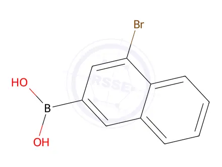 Chemical structure of (4-Bromonaphthalen-2-yl)boronic acid