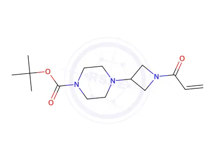 Chemical structure of Tert-butyl 4-(1-acryloylazetidin-3-yl)piperazine-1-carboxylate