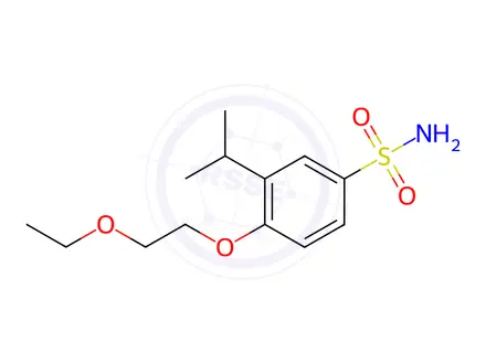 Chemical structure of 4-(2-ethoxyethoxy)-3-(propan-2-yl)benzene-1-sulfonamide