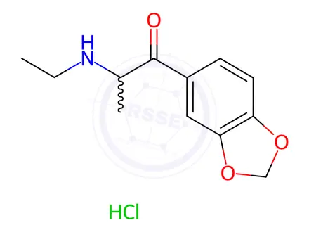 Chemical structure of Ethylone hydrochloride
