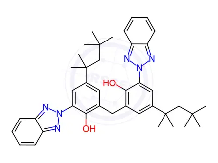 Chemical structure of Bisoctrizole in Tetrahydrofuran