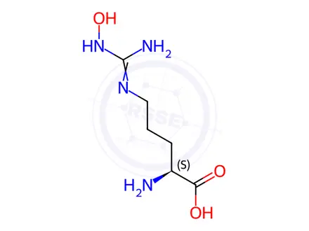 Chemical structure of L-hydroxyarginine