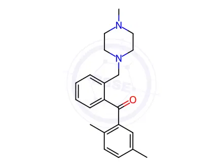 Chemical structure of (2,5-Dimethylphenyl)(2-((4-methylpiperazin-1-yl)methyl)phenyl)methanone