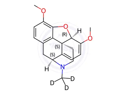 Chemical structure of Thebaine-N-(methyl-d3)
