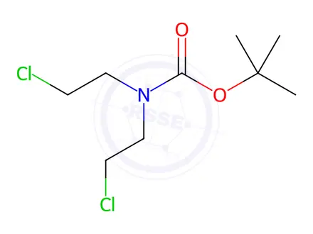 Chemical structure of Tert-butyl bis(2-chloroethyl)carbamate