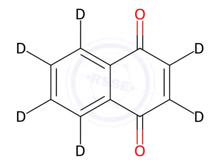 Chemical structure of 1,4-Naphthoquinone D6