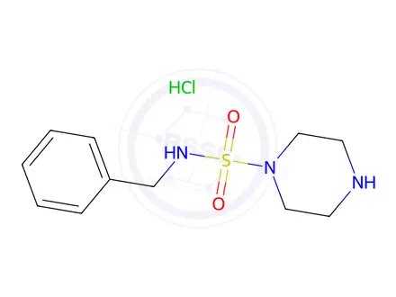 Chemical structure of N-benzylpiperazine-1-sulfonamide hydrochloride