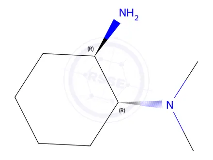 Chemical structure of rel-(1R,2R)-N,N-Dimethyl-1,2-cyclohexanediamine