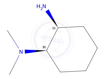 Chemical structure of (1R,2S)-N1,N1-dimethylcyclohexane-1,2-diamine