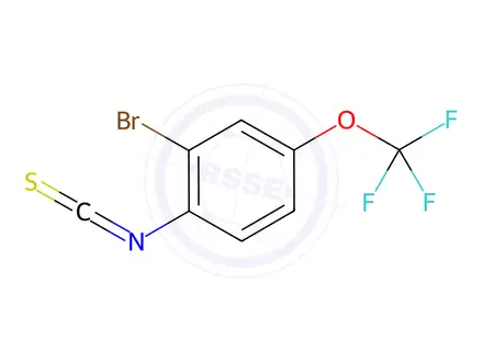 Chemical structure of 2-bromo-1-isothiocyanato-4-(trifluoromethoxy)benzene