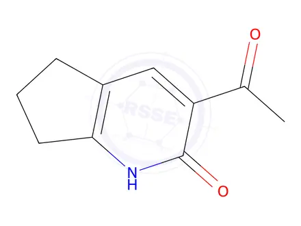 Chemical structure of 3-Acetyl-6,7-dihydro-1H-cyclopenta[b]pyridin-2(5H)-one