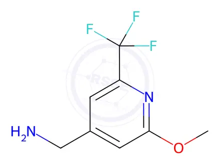 Chemical structure of (2-Methoxy-6-(trifluoromethyl)pyridin-4-yl)methanamine