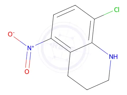 Chemical structure of 8-chloro-5-nitro-1,2,3,4-tetrahydroquinoline