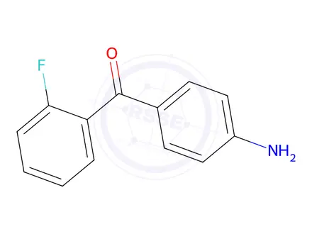 Chemical structure of 2-FLUORO-4'-AMINOBENZOPHENONE
