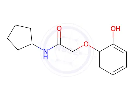 Chemical structure of n-Cyclopentyl-2-(2-hydroxyphenoxy)acetamide