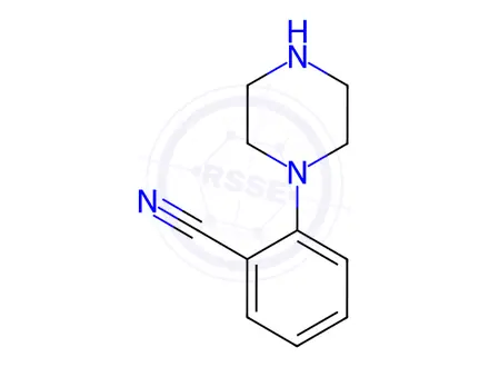 Chemical structure of 1-(2-Cyanophenyl)piperazine