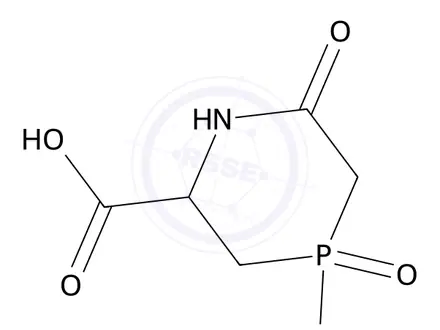 Chemical structure of 4-Hydroxy-6-oxo-1,4-azaphosphinane-2-carboxylic acid 4-oxide