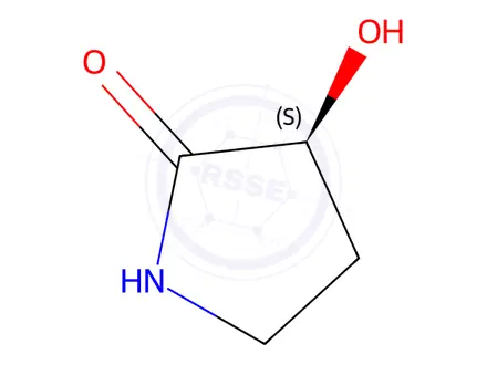 Chemical structure of (S)-3-Hydroxypyrrolidin-2-one