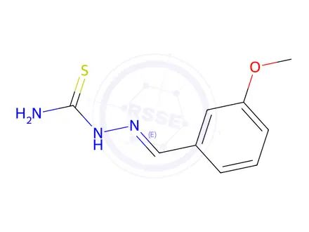 Chemical structure of (2E)-2-[(3-Methoxyphenyl)methylene]hydrazinecarbothioamide
