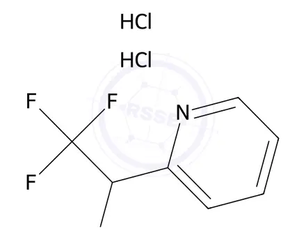 Chemical structure of 2,2,2-Trifluoro-1-(pyridin-2-yl)ethan-1-amine dihydrochloride