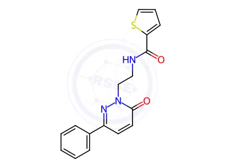 Chemical structure of N-(2-(6-Oxo-3-phenylpyridazin-1(6H)-yl)ethyl)thiophene-2-carboxamide