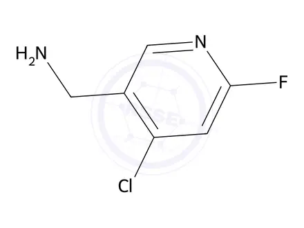 Chemical structure of (4-Chloro-6-fluoropyridin-3-yl)methanamine