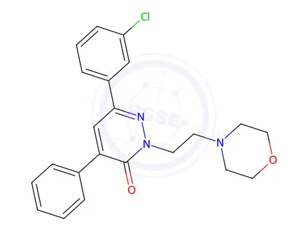 Chemical structure of 6-(3-Chlorophenyl)-2-(2-morpholinoethyl)-4-phenylpyridazin-3(2H)-one