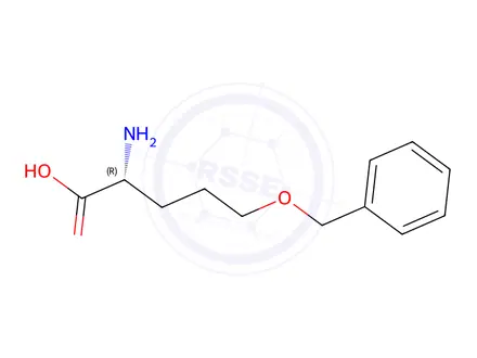 Chemical structure of (R)-2-amino-5-(benzyloxy)pentanoic acid
