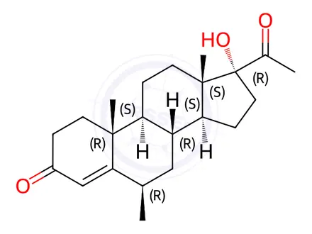 Chemical structure of Progesterone Impurity 168