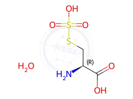 Chemical structure of Cysteine-S-sulfate, Monohydrate