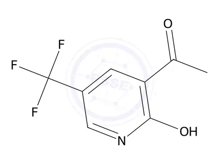 Chemical structure of 3-Acetyl-5-(trifluoromethyl)pyridin-2(1H)-one