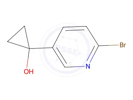 Chemical structure of 1-(6-Bromo-3-pyridyl)cyclopropanol