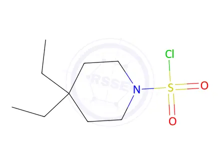 Chemical structure of 4,4-Diethylpiperidine-1-sulfonyl chloride