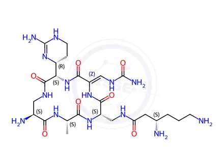 Chemical structure of Capreomycin IB
