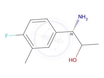 Chemical structure of (1S)-1-amino-1-(4-fluoro-3-methylphenyl)propan-2-ol