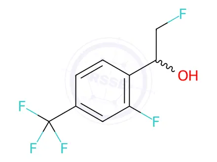 Chemical structure of 2-Fluoro-α-(fluoromethyl)-4-(trifluoromethyl)benzenemethanol