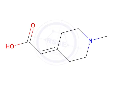 Chemical structure of 2-(1-Methyl-4-piperidinylidene)acetic acid