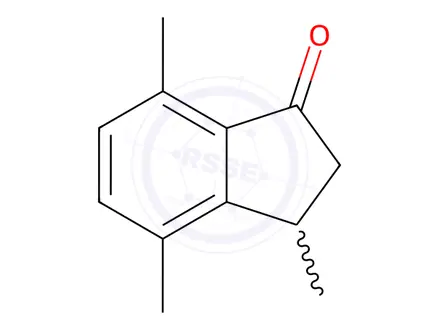 Chemical structure of 3,4,7-Trimethyl-2,3-dihydro-1H-indene-1-one