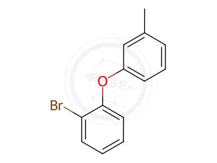 Chemical structure of Benzene, 1-bromo-2-(3-methylphenoxy)-