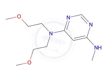 Chemical structure of n4,n4-bis(2-methoxyethyl)-n6-methylpyrimidine-4,6-diamine