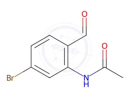Chemical structure of N-(5-Bromo-2-formylphenyl)acetamide
